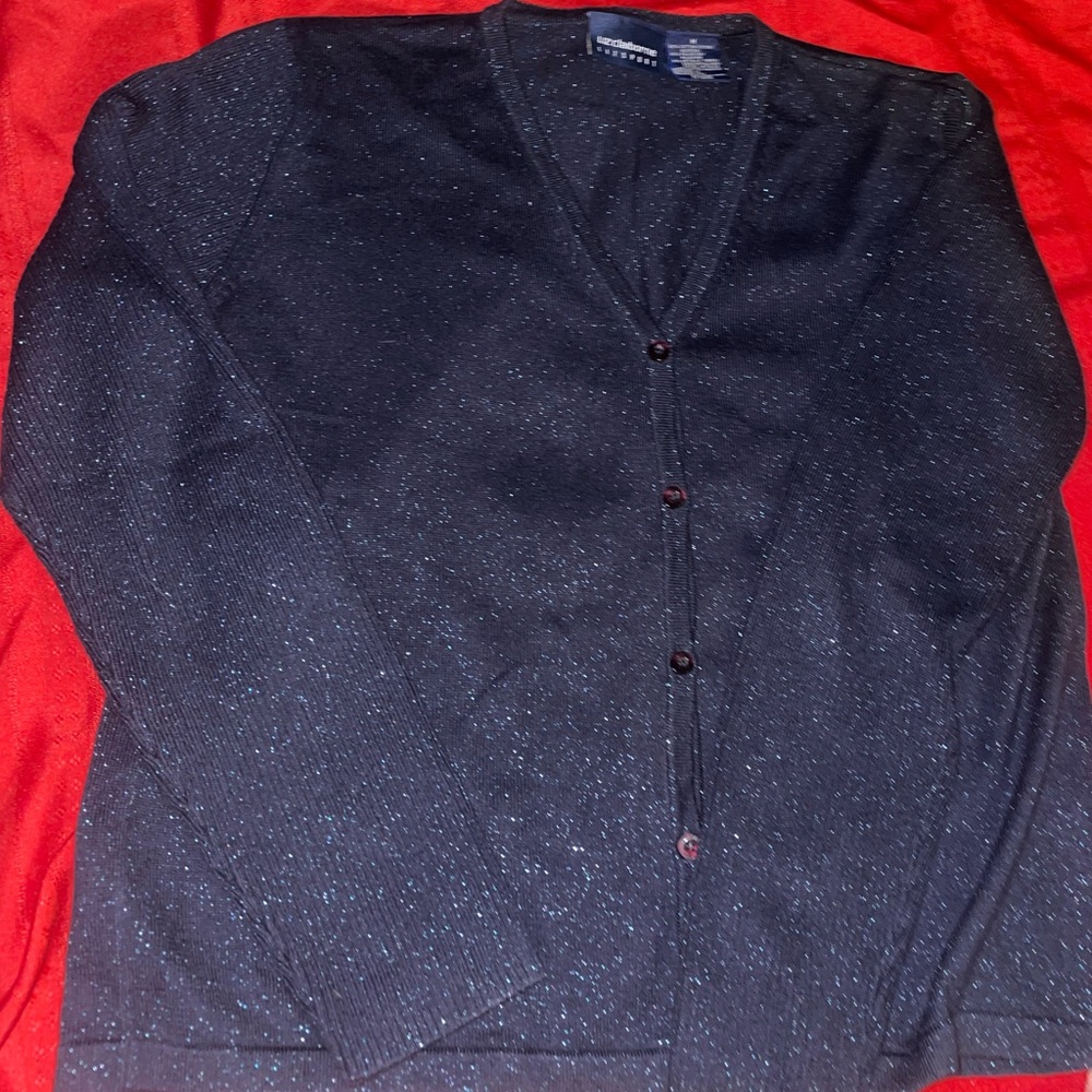 Liz Claiborne Dark Blue Knit Top